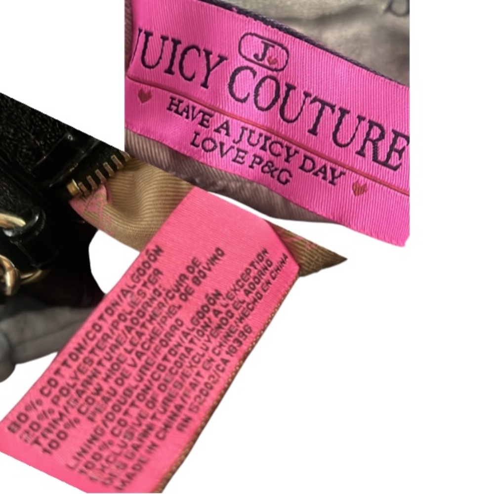 Vintage Juicy Couture Rare P&G Velour Scottie Dogs Once Upon A Time Barrel Bag - Picture 17 of 17